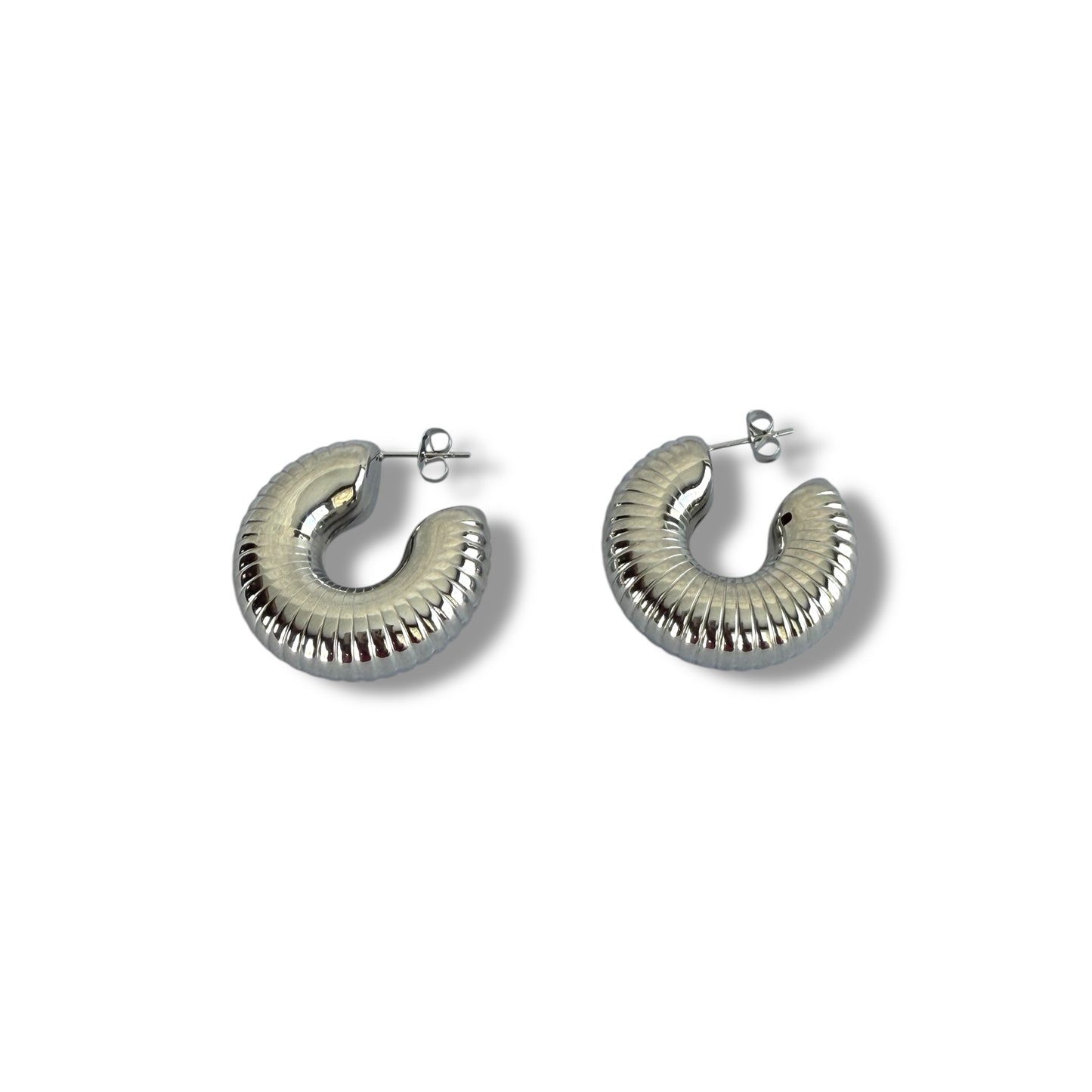 Jada Silver Hoop Earrings